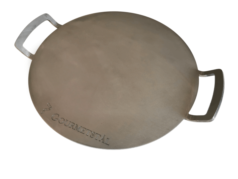 Pizzastål rund med grepp 33cm Gourmetstål