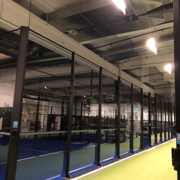 Padelnät, 40mm svart nylon, kantsydd - Bild 1