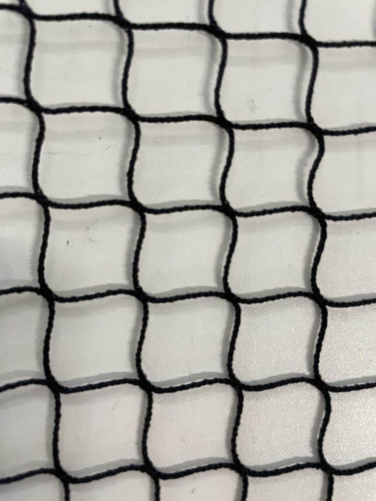 Fågelskyddsnät 20mm svart nylon 1mm knutlöst