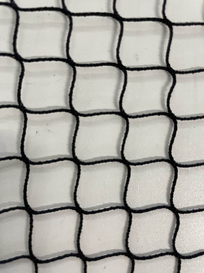 Fågelskyddsnät 20mm svart nylon 1mm knutlöst