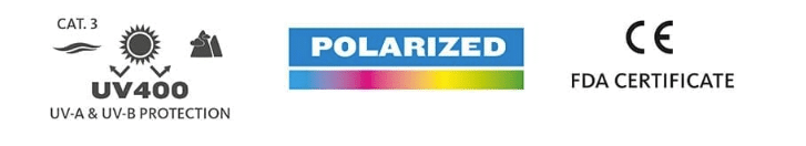 Solglasögon Fladen Lake black grå polariserade
