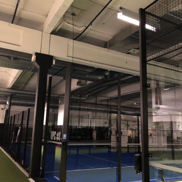Padelnät, 40mm svart nylon, kantsydd - Bild 2