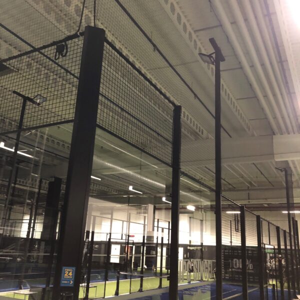 Padelnät, 40mm svart nylon, kantsydd - Bild 7