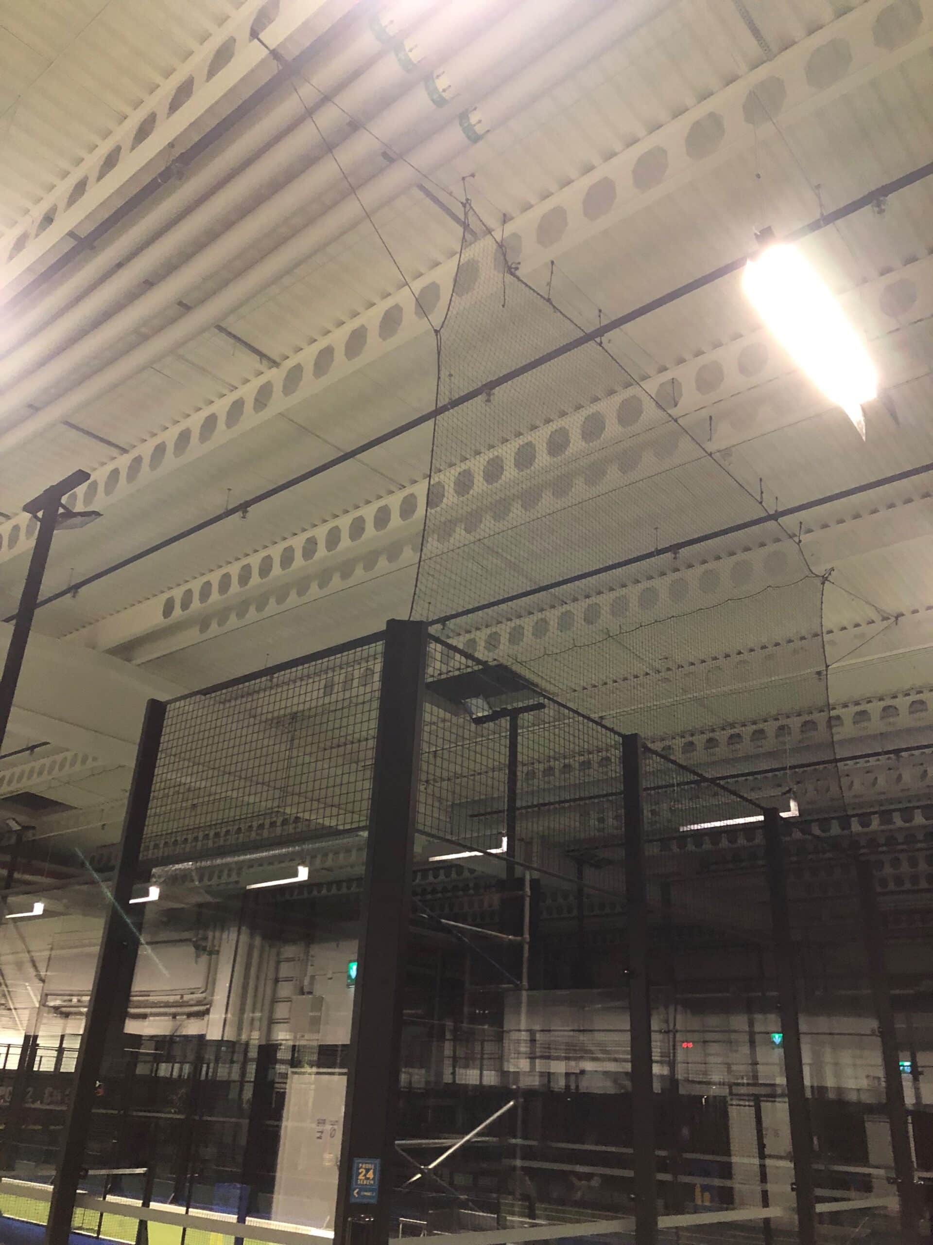 Padelnät, 40mm svart nylon, kantsydd - Bild 8