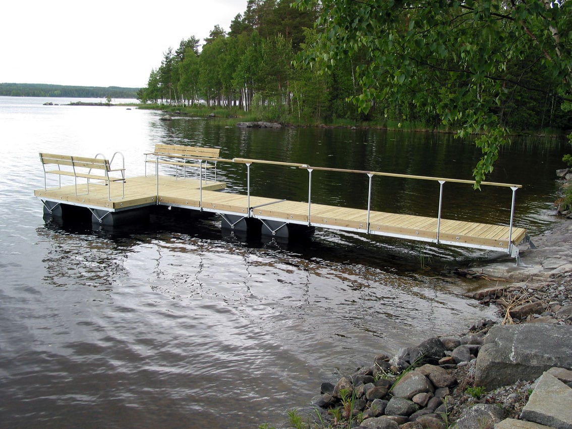 Brygga Rentukka DX 1-4-6, Landfäste för lös mark - Bild 2