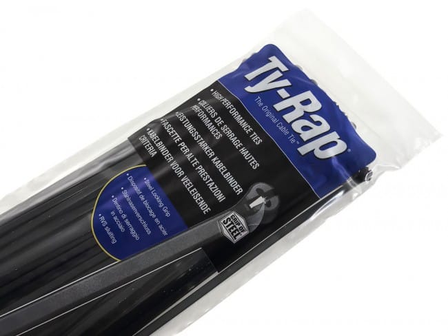 Buntband Ty-Rap 140 mm, 100-pack, Svart