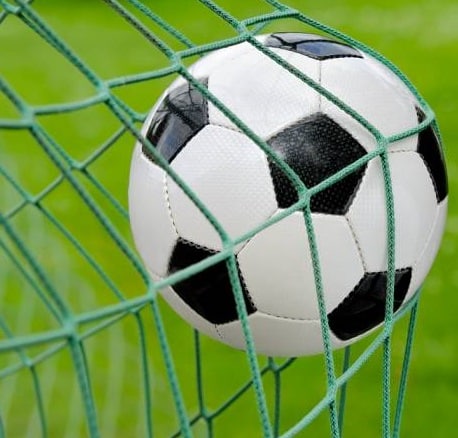 Fotbollsnät 5 m x 2 m 7-manna grön - Bild 1