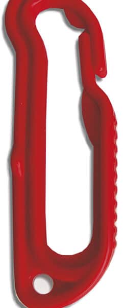 Snabbhake röd plast 75mm 4-pack - Bild 1