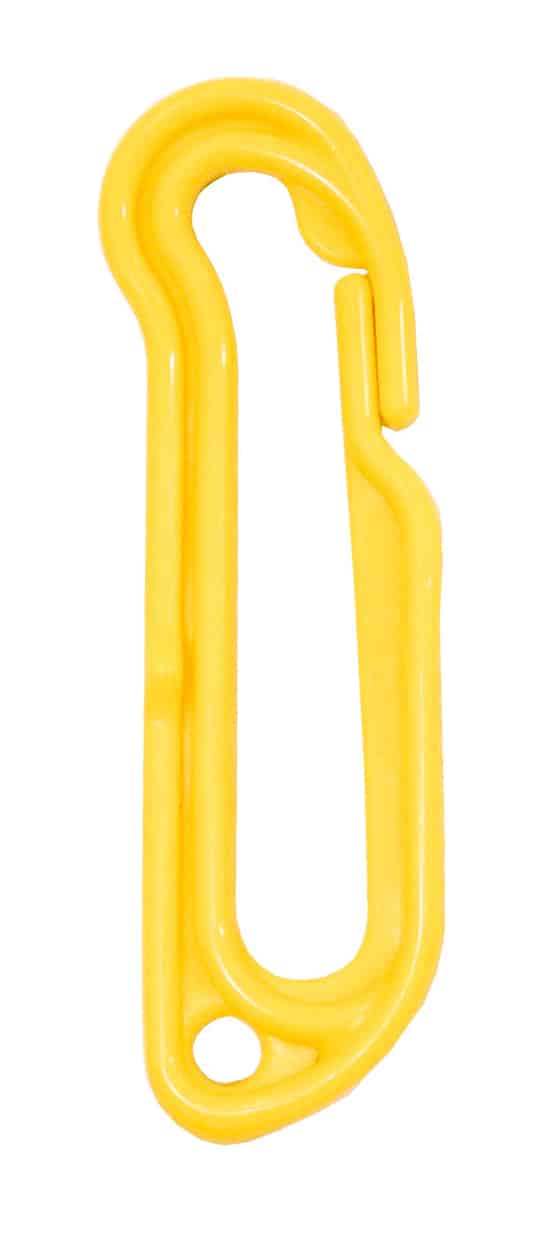 Snabbhake gul plast 95mm 4-pack.