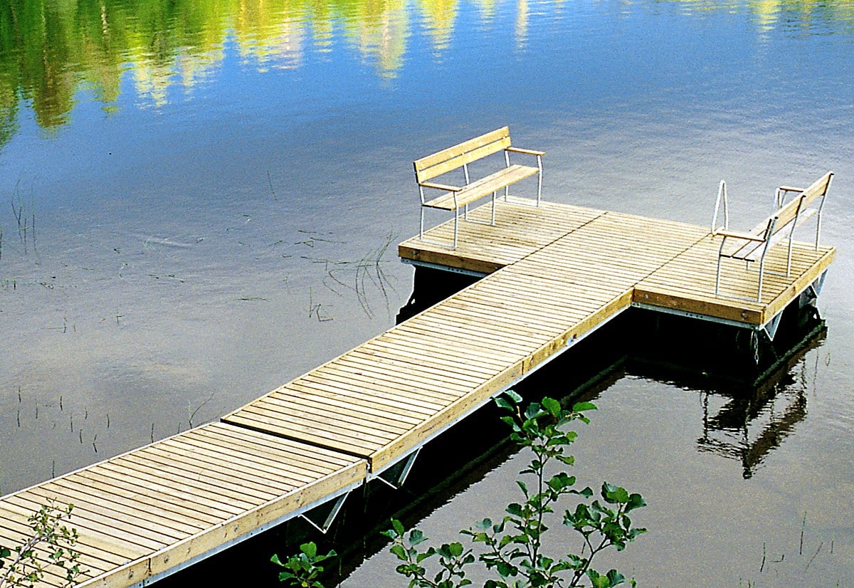 Brygga Rentukka DX 1-5-6 flytbrygga med b&auml;nkar