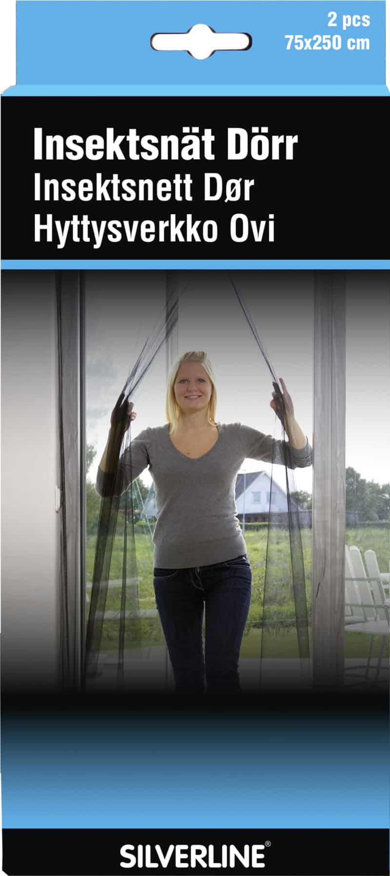 MYGGNÄT SILVERLINE FÖR DÖRR 75X250CM